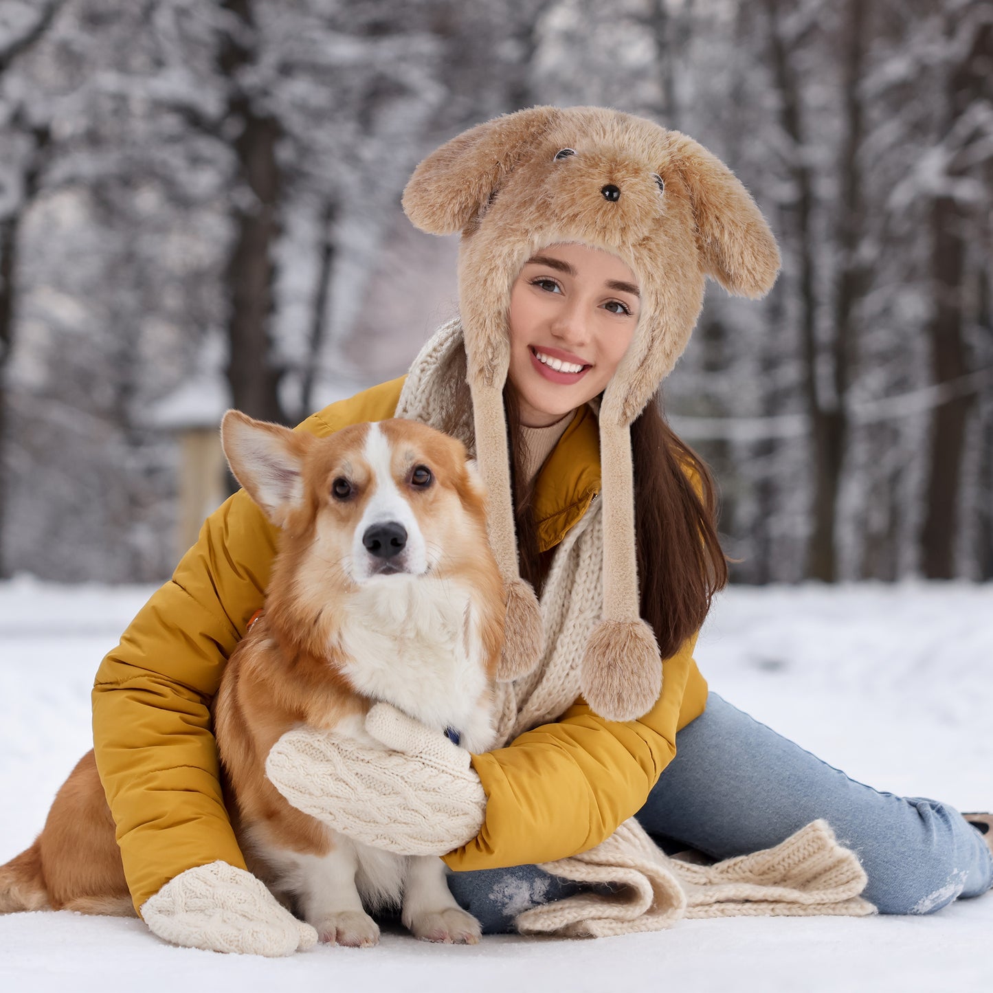 MOVING EARS Stay Cozy & Cute with Our Moving Ears Plush Hat – Perfect for Winter Adventures!