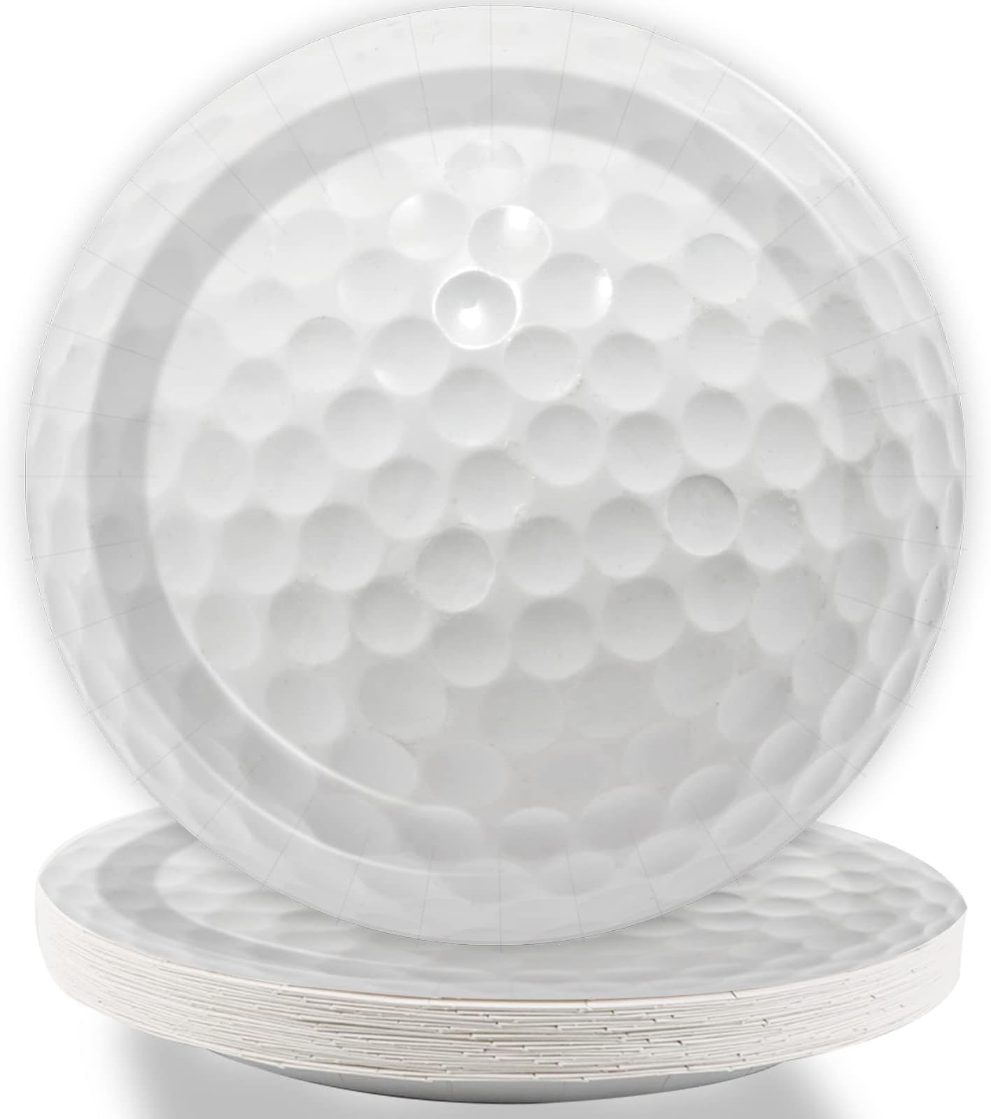 MOVING EARS 88 Pieces Golf Disposable Tableware Set Golf Paper Plates and Napkins 7 Inch and 9 Inch Golf Dessert Plates for Sports Theme Birthday Decoration