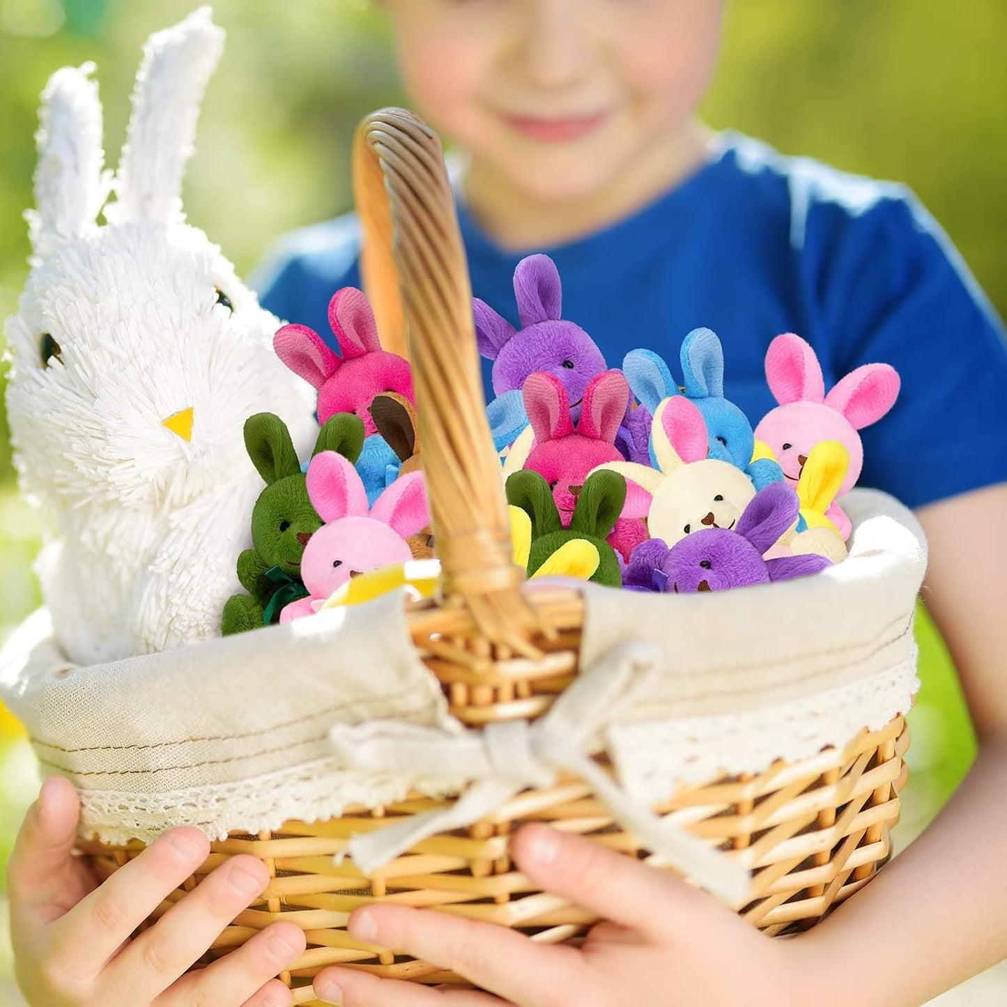 MOVING EARS 16 Pack Easter Plush Bunnies Stuffers Bunny Plush Bunny Animals Easter Baskets Filler Easter Party Favor