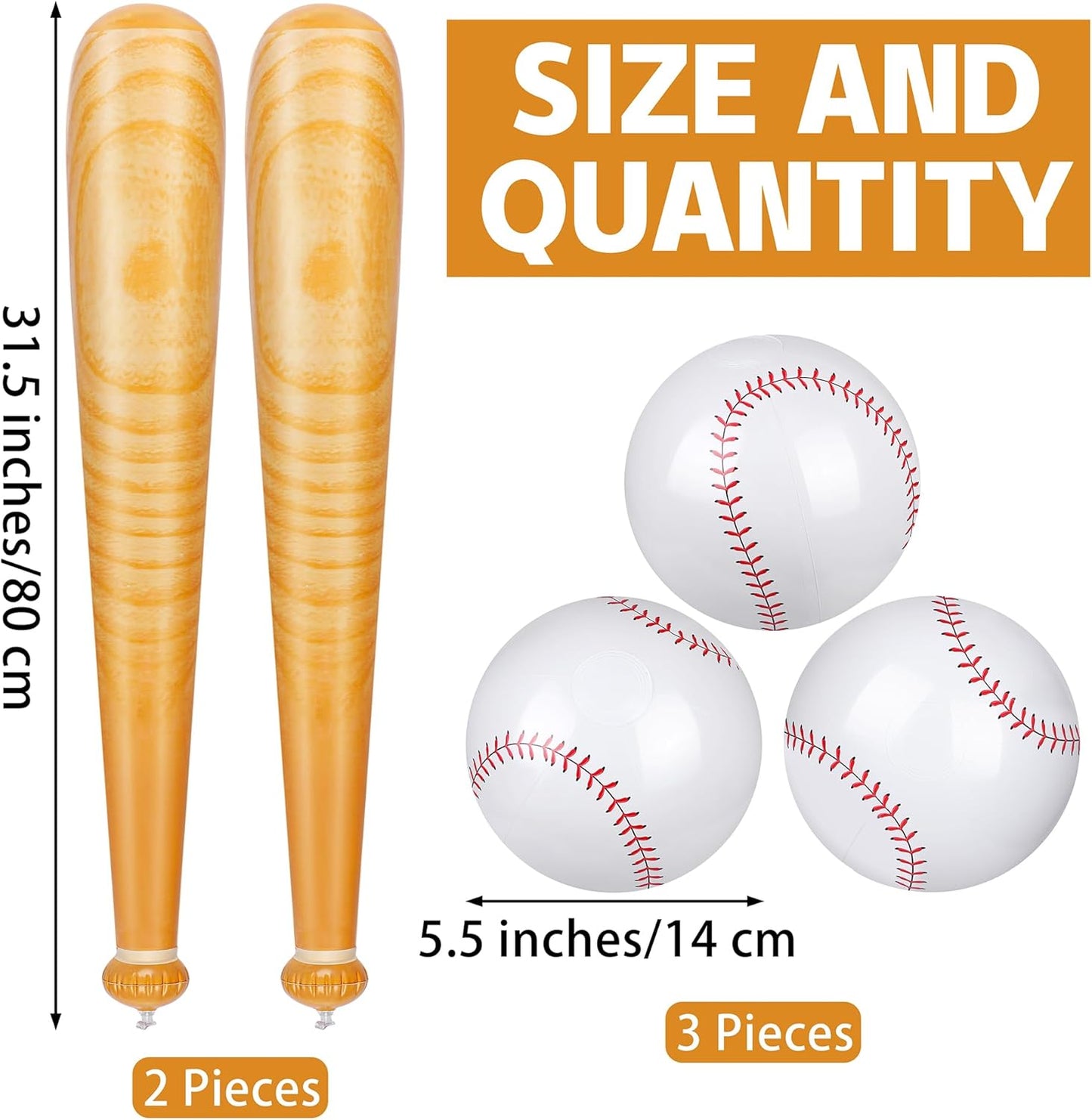 MOVING EARS Pieces Inflatable Baseball Set