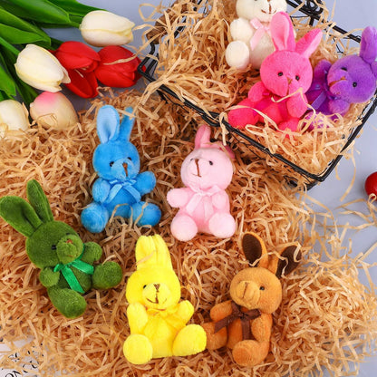 MOVING EARS 16 Pack Easter Plush Bunnies Stuffers Bunny Plush Bunny Animals Easter Baskets Filler Easter Party Favor