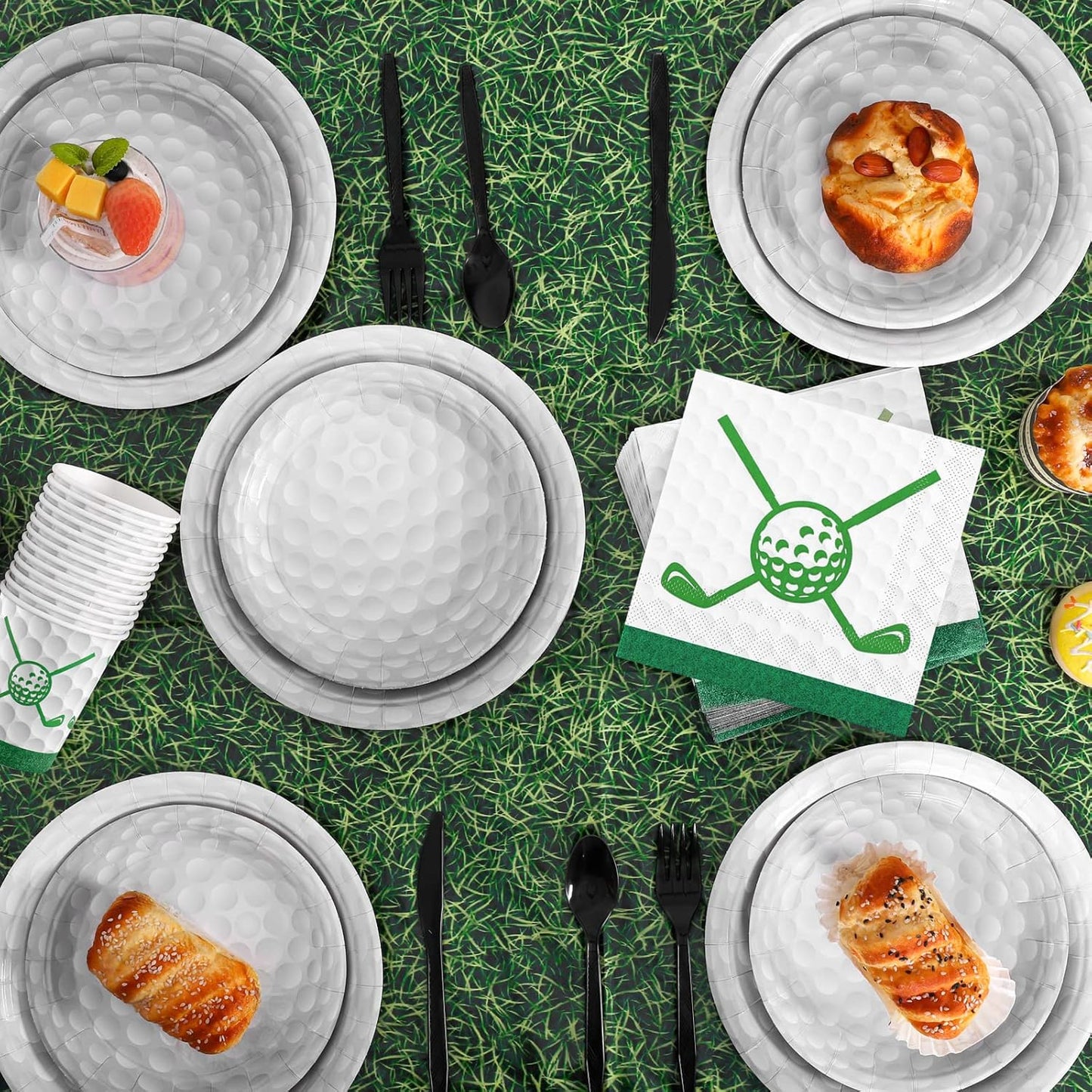MOVING EARS 169-Piece Golf Party Supplies