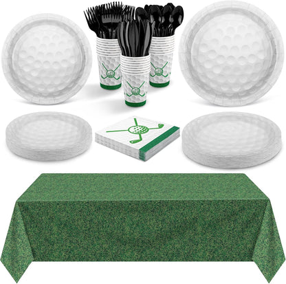MOVING EARS 169-Piece Golf Party Supplies